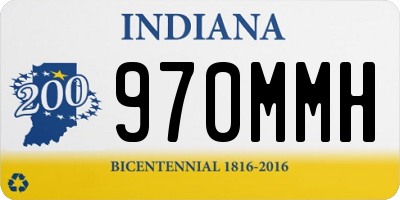 IN license plate 970MMH