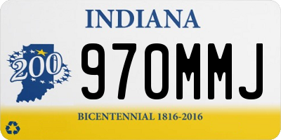 IN license plate 970MMJ