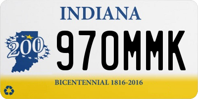 IN license plate 970MMK