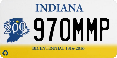 IN license plate 970MMP