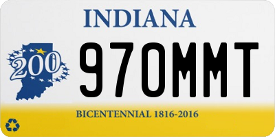 IN license plate 970MMT