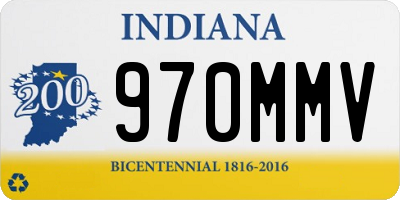IN license plate 970MMV
