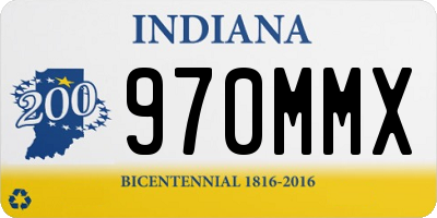 IN license plate 970MMX