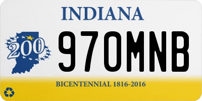 IN license plate 970MNB