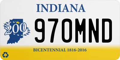 IN license plate 970MND