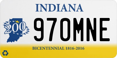 IN license plate 970MNE