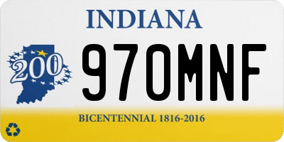 IN license plate 970MNF