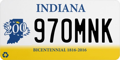 IN license plate 970MNK