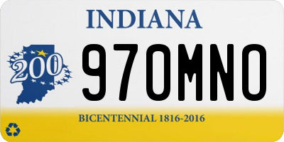 IN license plate 970MNO