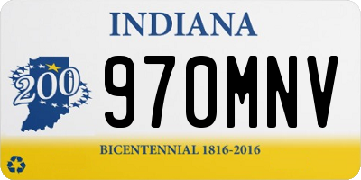 IN license plate 970MNV