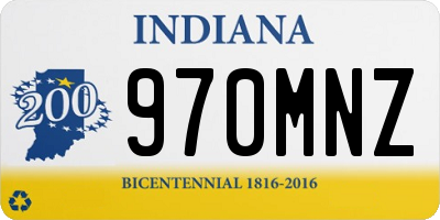 IN license plate 970MNZ