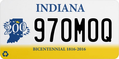 IN license plate 970MOQ