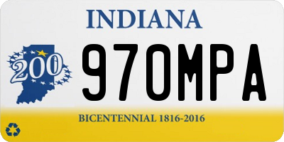 IN license plate 970MPA