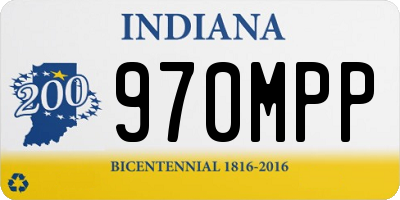 IN license plate 970MPP