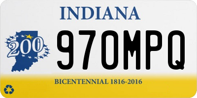 IN license plate 970MPQ