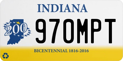 IN license plate 970MPT
