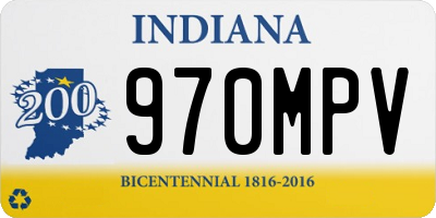 IN license plate 970MPV
