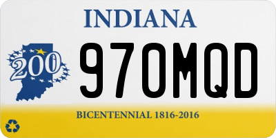 IN license plate 970MQD