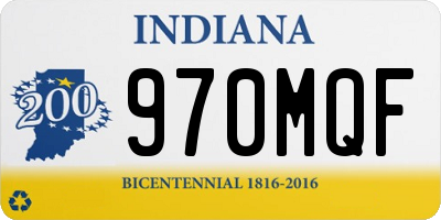 IN license plate 970MQF
