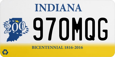 IN license plate 970MQG