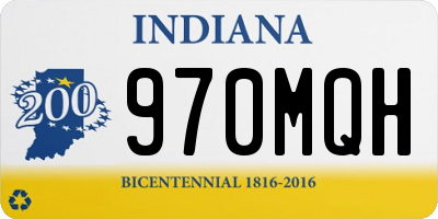 IN license plate 970MQH