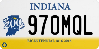 IN license plate 970MQL