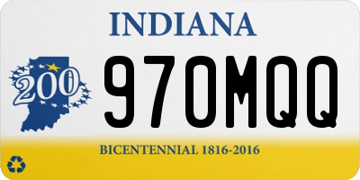 IN license plate 970MQQ