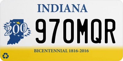 IN license plate 970MQR