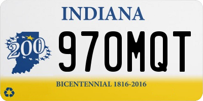 IN license plate 970MQT