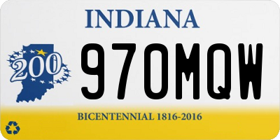 IN license plate 970MQW