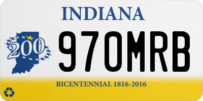 IN license plate 970MRB