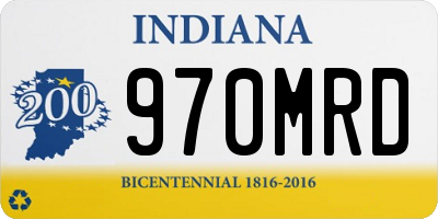 IN license plate 970MRD