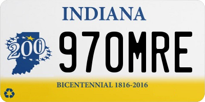 IN license plate 970MRE