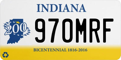 IN license plate 970MRF