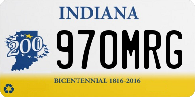 IN license plate 970MRG