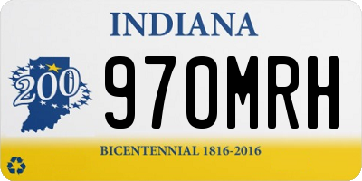 IN license plate 970MRH