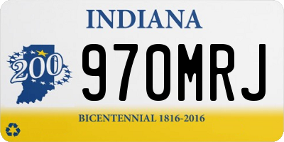 IN license plate 970MRJ