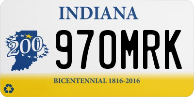 IN license plate 970MRK