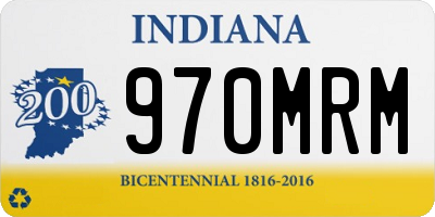 IN license plate 970MRM