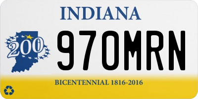 IN license plate 970MRN