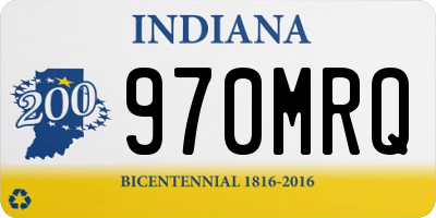 IN license plate 970MRQ