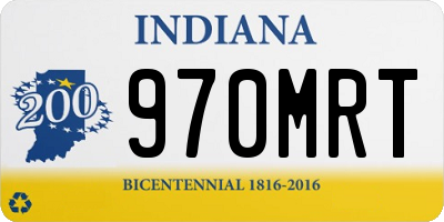 IN license plate 970MRT
