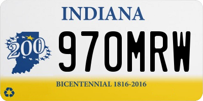 IN license plate 970MRW