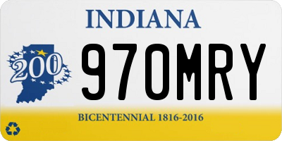 IN license plate 970MRY