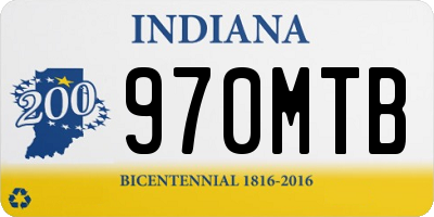 IN license plate 970MTB
