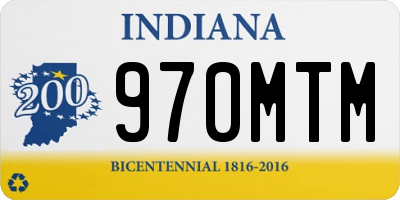 IN license plate 970MTM