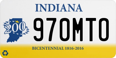 IN license plate 970MTO