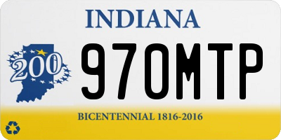 IN license plate 970MTP