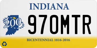 IN license plate 970MTR