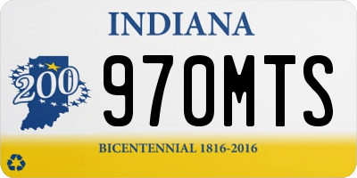 IN license plate 970MTS